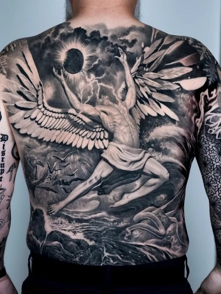 Black and grey realism tattoo by Skin Design Tattoos
