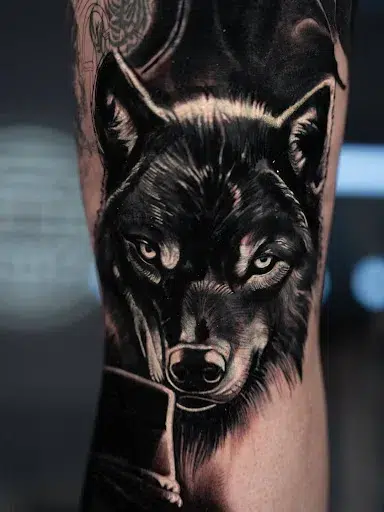 Black and grey realism tattoo by Skin Design Tattoos